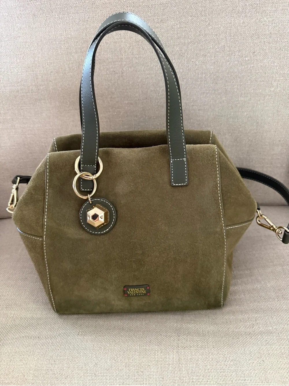 Frances Valentine structured suede